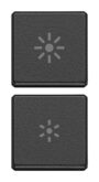 Dva tastera Flat dimmer sivi