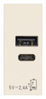 Napajanje USB A+C 12W 2,4A 5V konoplja