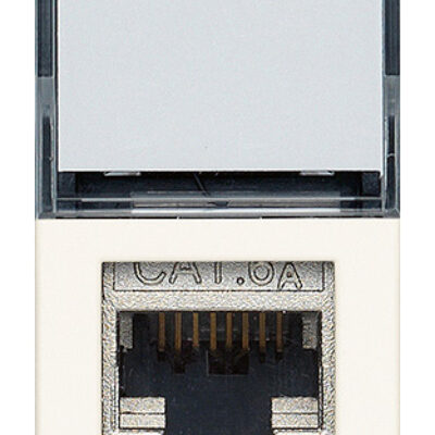 Utičnica RJ45 Netsafe Cat6A FTP bijela