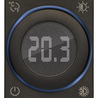 Termostat s valjkom IoT 2M crni