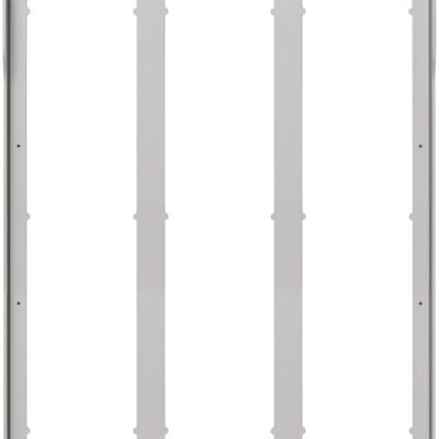 Okvir za parapet 9M (3×3) Pixel sivi anodiziran
