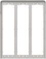 Okvir za parapet 9M (3x3) Pixel sivi anodiziran