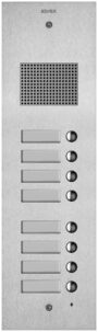 Ploča Inox 2F+ audio 8 pritisaka, inox