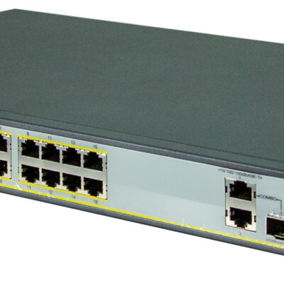 Preklopnik Ethernet 16 p. PoE na 2 Eth 1 SFP
