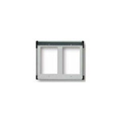 Okvir za 2 modula 2×1 svijetlo sivi
