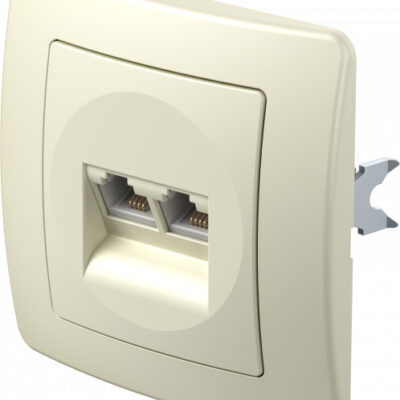 UTIČNICA TEL KS DOUBLE2x RJ11 6/