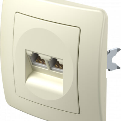UTIČNICA CAT5e KS DOUBLE2x RJ45