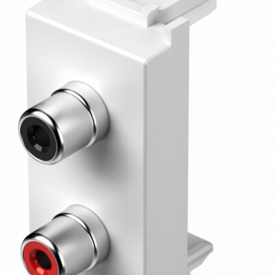 UTIČNICA AUDIO2xRCA 1M PW