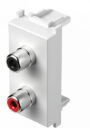 UTIČNICA AUDIO2xRCA 1M PW