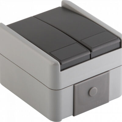 PREKIDAČ 2GANG-1WAYIP44 10AX 250
