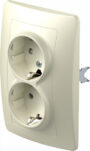 UTIČNICA SCHUKO DOUBLE2P+E 16A 2