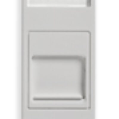 Utičnica RJ45 Cat6 UTP s poklopcem Silver