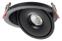LED COB 30W DOWNLIGHT ROUND ROTATABLE BLACK AC85-265V 100LM/W CCT - BRIDGELUX