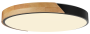 LED CEILING LIGHT 48W 75LM/W BLACK/WOOD BODY CCT + REMOTE CONTROL