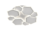 LED CEILING LIGHT 68W 75LM/W WHITE/GREY BODY CCT + REMOTE CONTROL