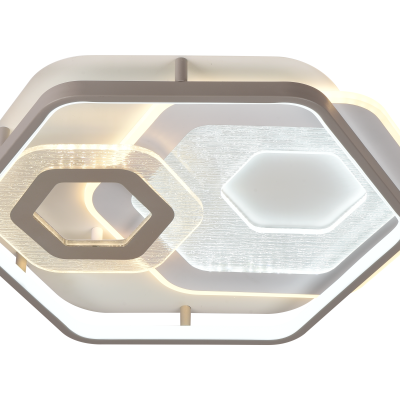 LED CEILING LIGHT 84W 75LM/W WHITE/GREY BODY CCT + REMOTE CONTROL