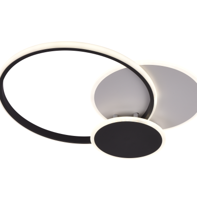 LED CEILING LIGHT 78W 75LM/W WHITE/BLACK BODY CCT + REMOTE CONTROL