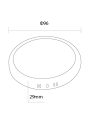 W LED SURFACE PANEL ROUND 360lm AC85-265V 4500K