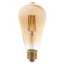 LED CANDLE ST64 6W 540LM 2500K E27 220-240V GOLDEN GLASS