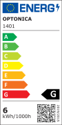 LED BULB E14 G45 5.5W 450LM 220-240V 6000K