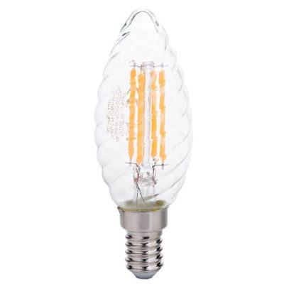 LED TWIST CANDLE C35 4W 400LM E14 220-240V 2700K – FILAMENT