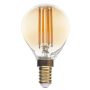LED CANDLE G45 E14 4W 400LM 2500K AC220-240V GOLDEN GLASS