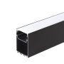 ALUMINIUM PROFILE LED STRIP BLACK BODY/WHITE COVER L=2M
