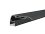 ALUMINIUM PROFILE FOR LED STRIP BLACK BODY/WHITE COVER L=2m