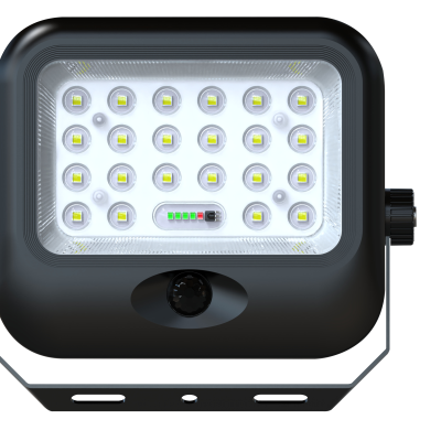 LED SOLAR FLOODLIGHT 4800LM 15Ah CCT IP65 + SENSOR – REMOTE CONTROL