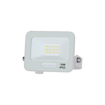 LED SMD FLOODLIGHT WHITE 10W 90lm/W AC180-265V 120° IP65 6000K – 15cm CABLE
