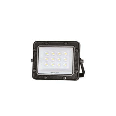 LED SMD FLOODLIGHT BLACK 10W 100lm/W AC180-265V 90° IP65 6000K – 30cm CABLE
