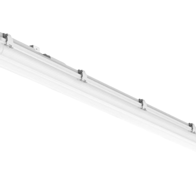 FIXTURE FOR ONE SIDE POWER LED TUBE T8 1*60CM IP65 WITH SS CLIPS