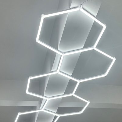 HEXAGON SET LIGHTS 5HEX 203W 120LM/W 165-265V WITH ACCESSORIES 6000K