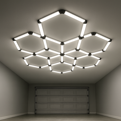 HEXAGON SET LIGHTS 294W 120LM/W 165-265V WITH ACCESSORIES 6000K