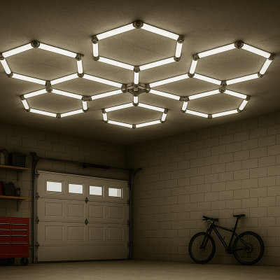 HEXAGON SET LIGHTS 306W 120LM/W 165-265V WITH ACCESSORIES 6000K
