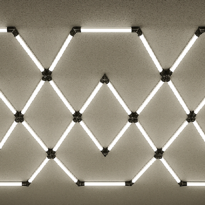 HEXAGON SET LIGHTS 428W 120LM/W 165-265V WITH ACCESSORIES 6000K