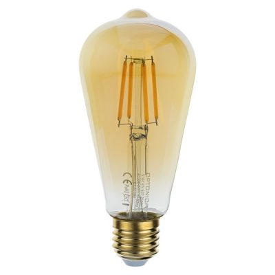 LED BULB ST64 4W 400LM 2500K AC220-240V E27 GOLDEN GLASS