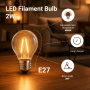 LED BULB G45 2W 200LM E27 175-265V 6000K FILAMENT
