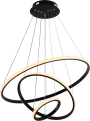 LED PENDANT LAMP 78W/4480LM BLACK 3000-6000K DIMMABLE + Remote Control
