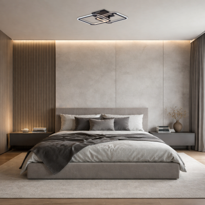 LED CEILING LAMP 30W/2940LM BLACK 3000-6000K DIMMABLE + Remote Control