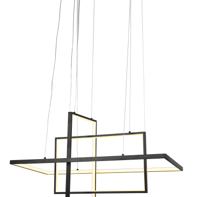 LED PENDANT LAMP 67W/5360LM SAND BLACK 3000K 175-265V