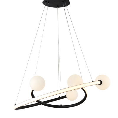 LED PENDANT LAMP 36W/2880LM SAND BLACK 3000K 175-265V