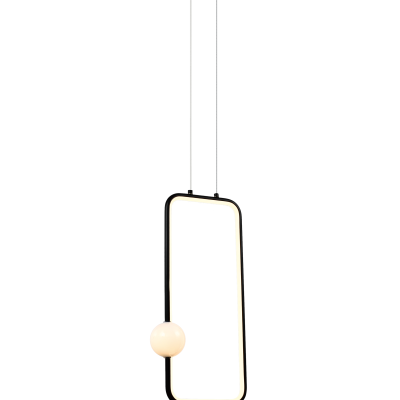 LED PENDANT LAMP 15W/1200LM SAND BLACK 3000K 175-265V