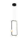LED PENDANT LAMP 15W/1200LM SAND BLACK 3000K 175-265V