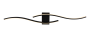 LED CEILING/WALL LAMP 21W/1680LM SAND BLACK 3000K 175-265V