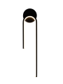 LED CEILING/WALL LAMP 10W/800LM SAND BLACK 3000K 175-265V