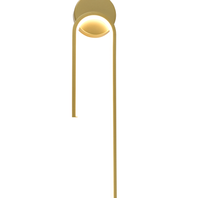 LED CEILING/WALL LAMP 10W/800LM SATIN GOLD 3000K 175-265V