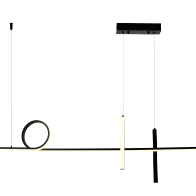 LED PENDANT LAMP 24W/1920LM BLACK/WHITE 3000K 175-265V