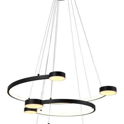 LED PENDANT LAMP 40W/3200LM BLACK 3000K 175-265V