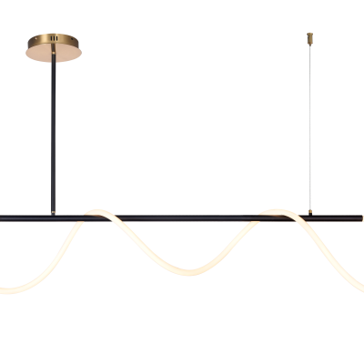 LED PENDANT LAMP 36W/2880LM BLACK 3000K 175-265V